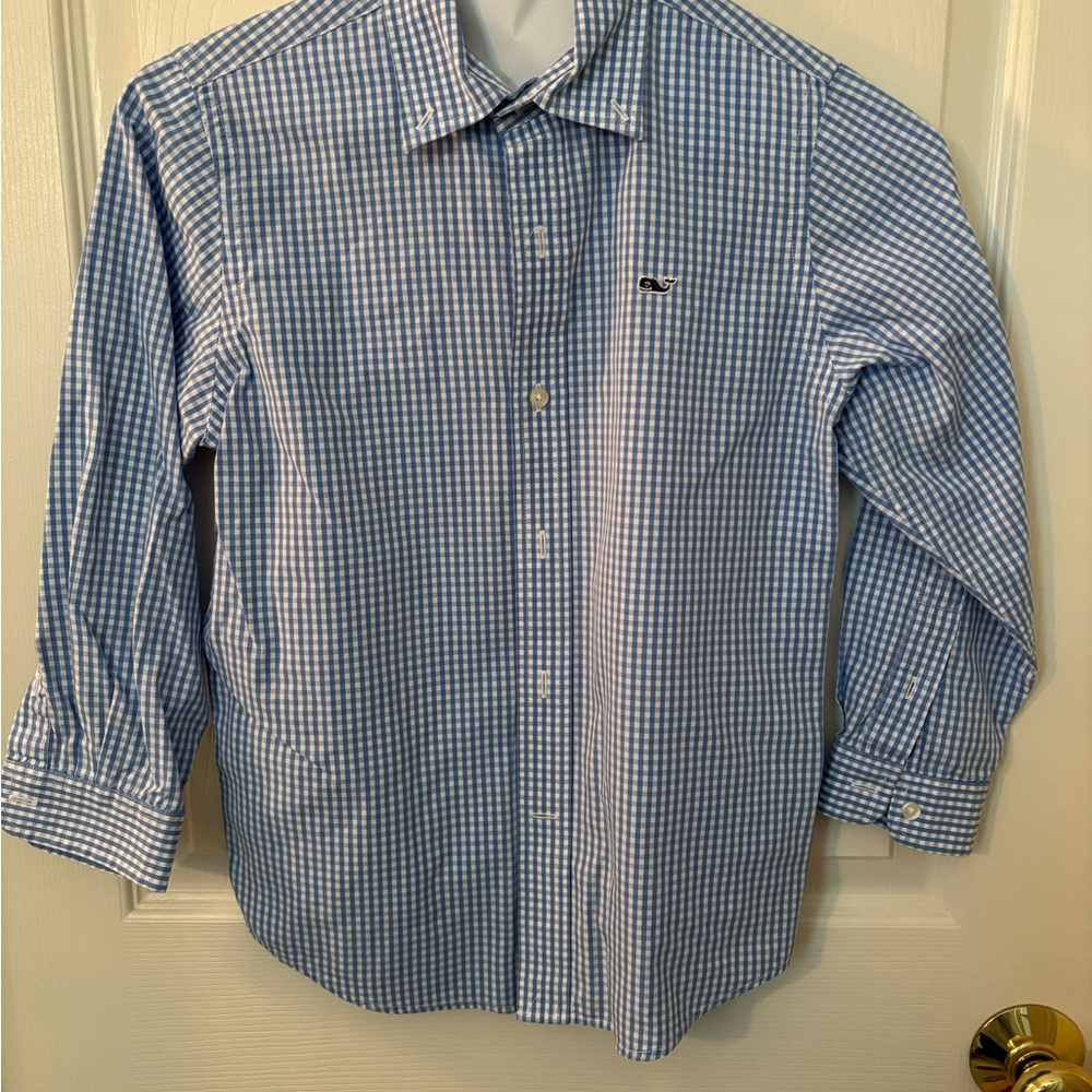 Vineyard Vines Blue Casual Button Down Shirt
